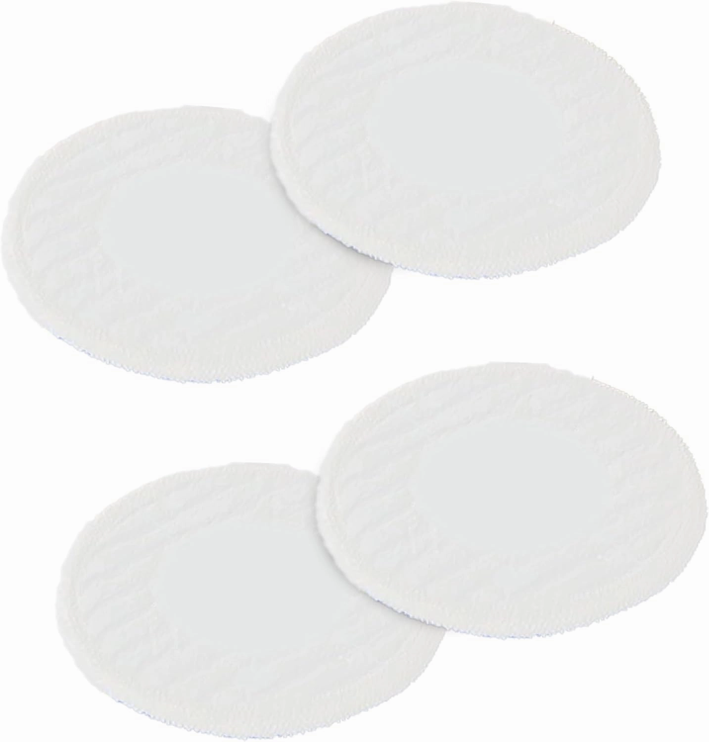 H2O HD Dual Buff Pack of 4 Replacement Microfibre Cloths - Cleaning Pads for Steam Cleaners - Optimise Your Cleaning Power with Pads Specifically Designed for Your H20 HD Dual Buff Mop