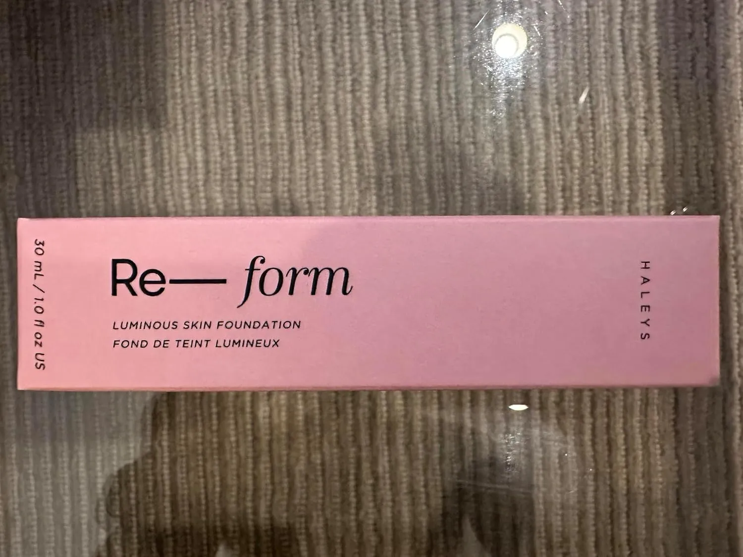 HALEYS Re-form Luminous Skin Foundation, VEGAN   CRUELTY-FREE, Blurs, Conceals, Blendable, Buildable Med-to-Full Coverage, Weightless, Oil-free, All-Day Wear, Hyaluronic Acid, All skin types (5.0)