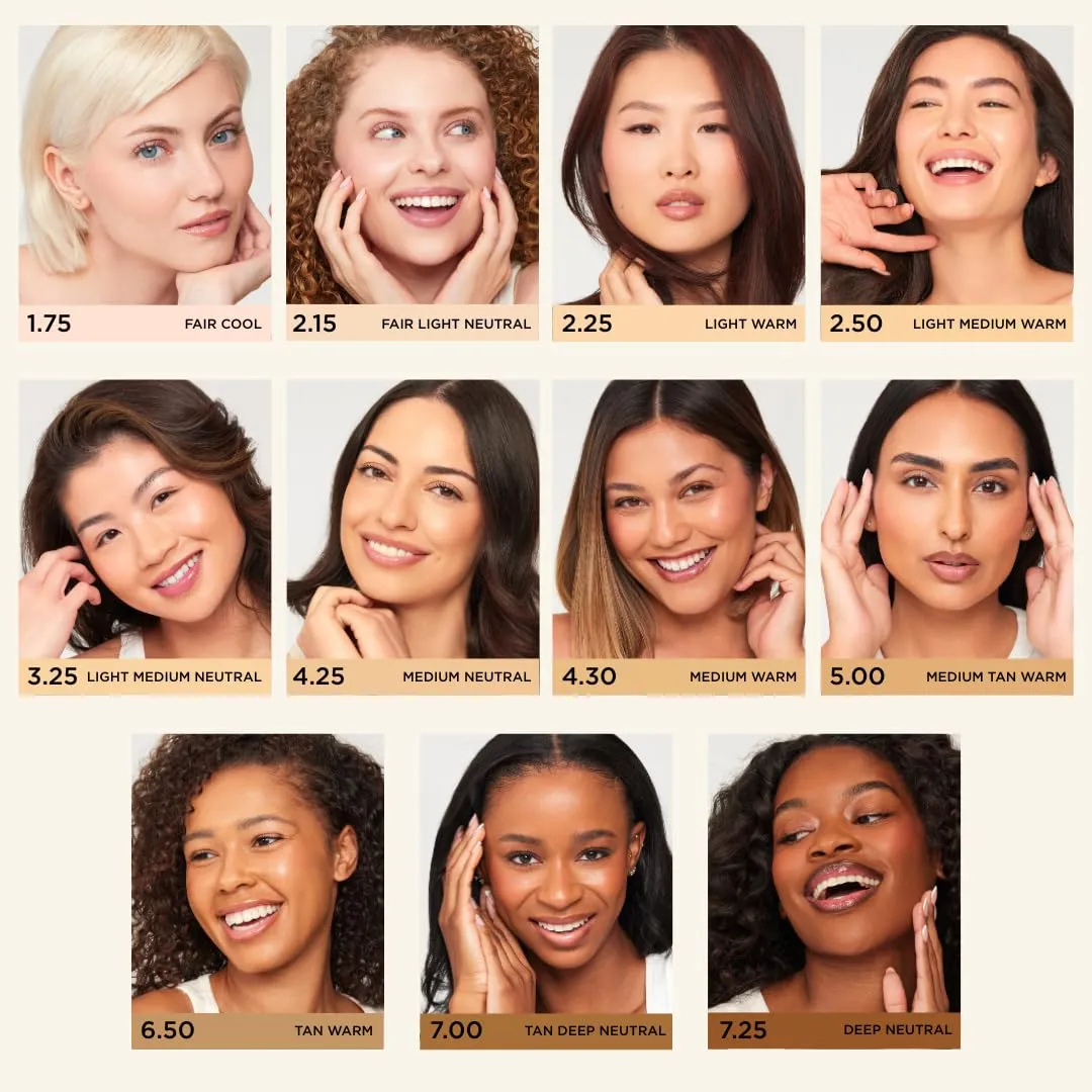 HALEYS Re-form Luminous Skin Foundation, VEGAN   CRUELTY-FREE, Blurs, Conceals, Blendable, Buildable Med-to-Full Coverage, Weightless, Oil-free, All-Day Wear, Hyaluronic Acid, All skin types (5.0)