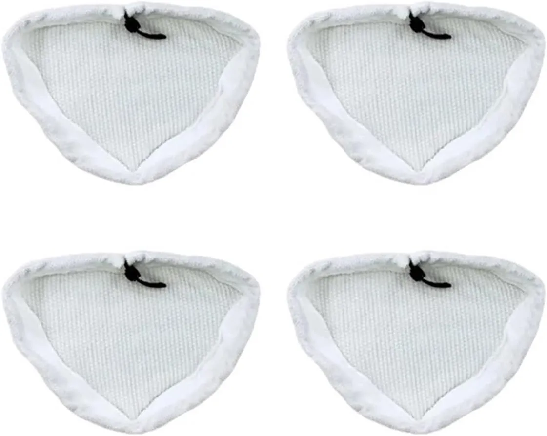 Handheld Vacuum Cleaner Cleaning Cloth Steam Mop Washable Reusable Mop Pad ，Compatible for Steamboy, X5 H2O H20 S302 S001 SKG(4pcs)
