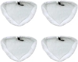 Handheld Vacuum Cleaner Cleaning Cloth Steam Mop Washable Reusable Mop Pad ，Compatible for Steamboy, X5 H2O H20 S302 S001 SKG(4pcs)