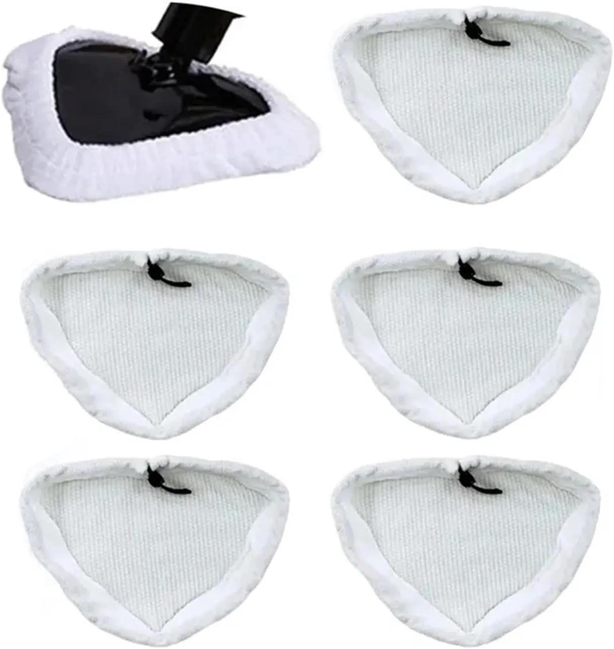 Handheld Vacuum Cleaner Cleaning Cloth Steam Mop Washable Reusable Mop Pad ，Compatible for Steamboy, X5 H2O H20 S302 S001 SKG(4pcs)