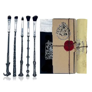 Harry Inspired Makeup Brushes Set – Magical Wand Brush Collection for Women & Potter Fans