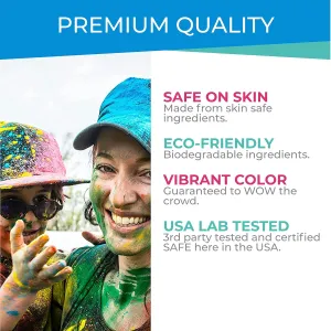 Hawwwy Colored Powder for Color Run - 2 Pounds Blue - Color Run Powder Assorted Colors, Colorful Smoke, 5k Runs, Bath Bombs, War Paint, Holi Festival - Perfect Gender Reveal Powder - 1 Pack of 2 Ibs