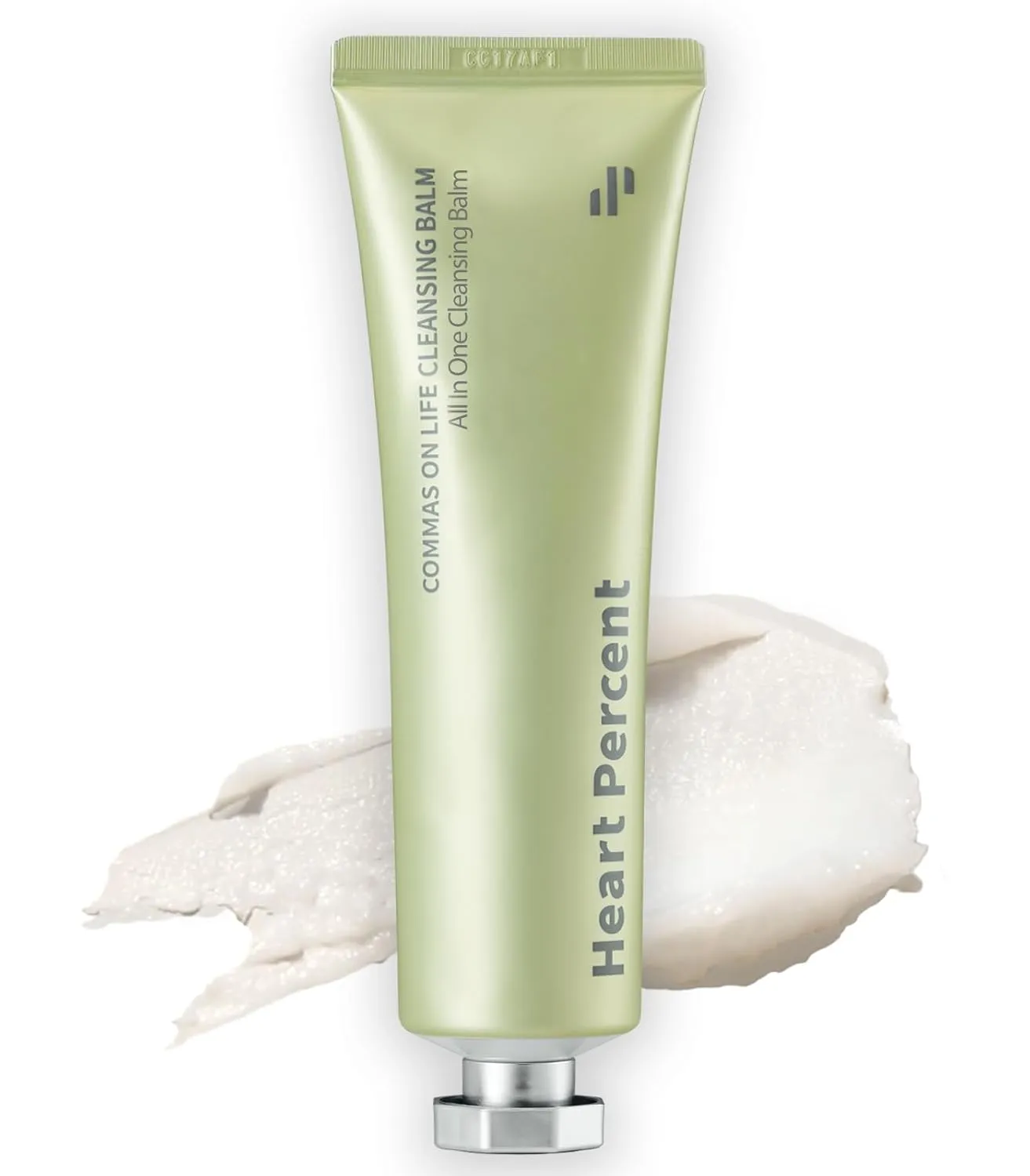 Heart Percent Commas On Life Clarifying Cleansing Balm, Sherbet-Oil-Milk Transforming Makeup Remover Vegan Daily Face Wash Cleanser for All Skin Types, 80ml (2.7oz)