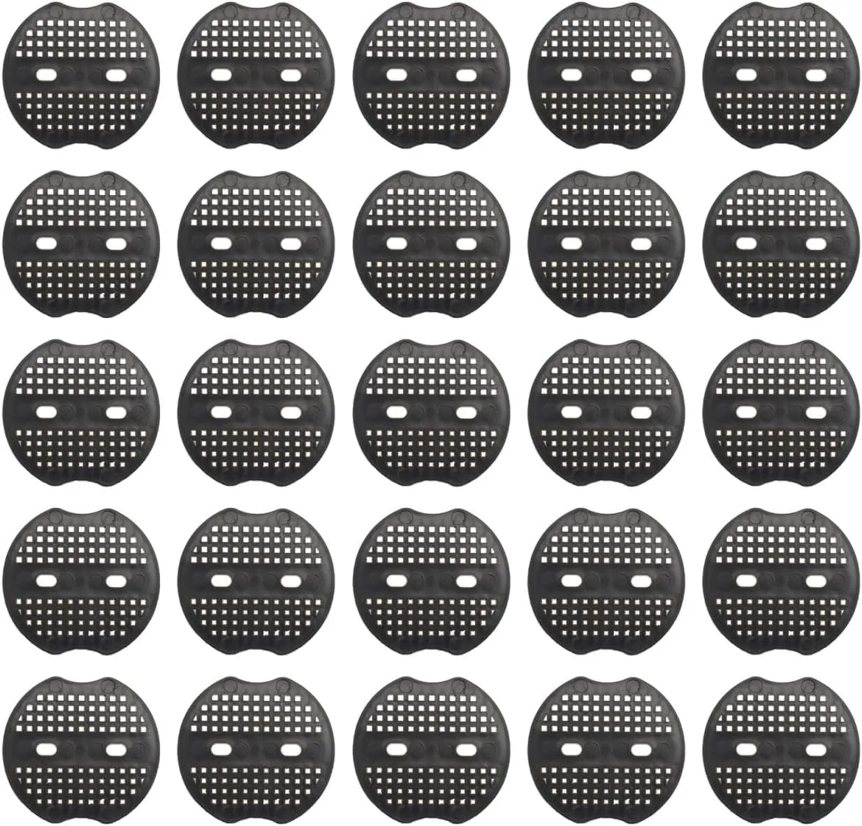 Hemoton 100Pcs Garden Stakes Gasket,U-Shaped Garden Staples Gasket,Landscape Staples Gasket Pad,Landscape Stakes Pad,Garden Staples Plastic Buffer Washer, Landscape Staple Stakes Gaskets Fixing Gasket