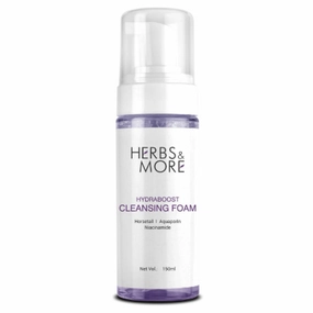 Herbs & More Hydraboost Cleansing Foam - 150ML | Deep Cleansing & Hydrating | Refreshes, Softens, and Revitalizes Skin