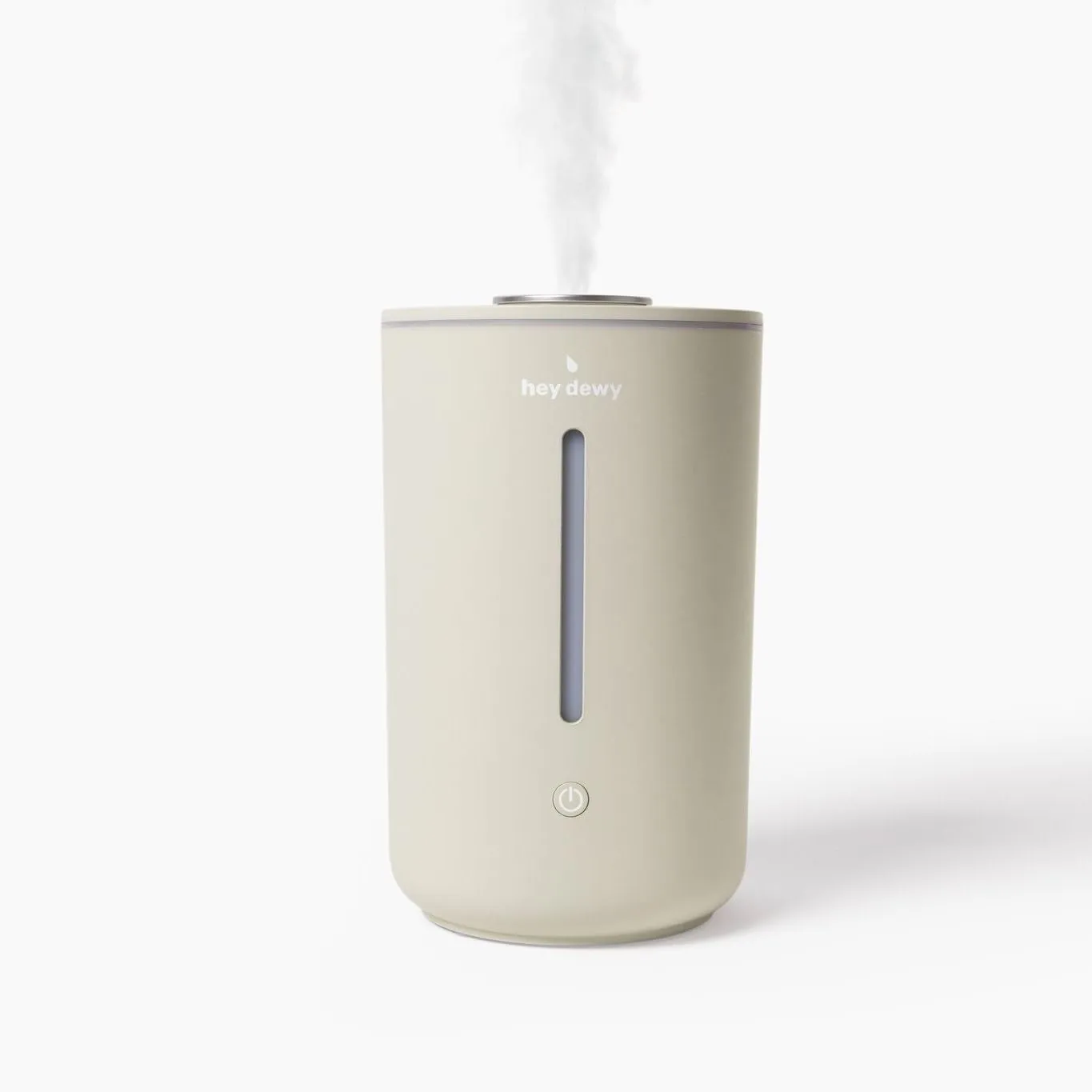 Hey Dewy Wellness Humidifier - for home, office, bathroom spa, or bedroom, with cool utrasonic mist hydration (Sand)