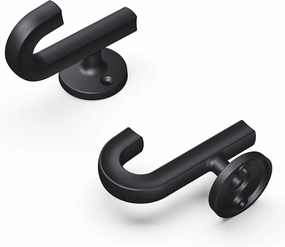 Hickory Hardware H077888MB-5B Woodward Collection Hook 1-1/8 Inch Center to Center Matte Black Finish (5-Pack)