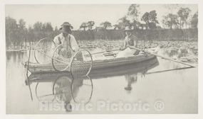 Historic Pictoric Photo : Setting The Bow-Net, Peter Henry Emerson, c 1886, Vintage Wall Decor : 44in x 26in