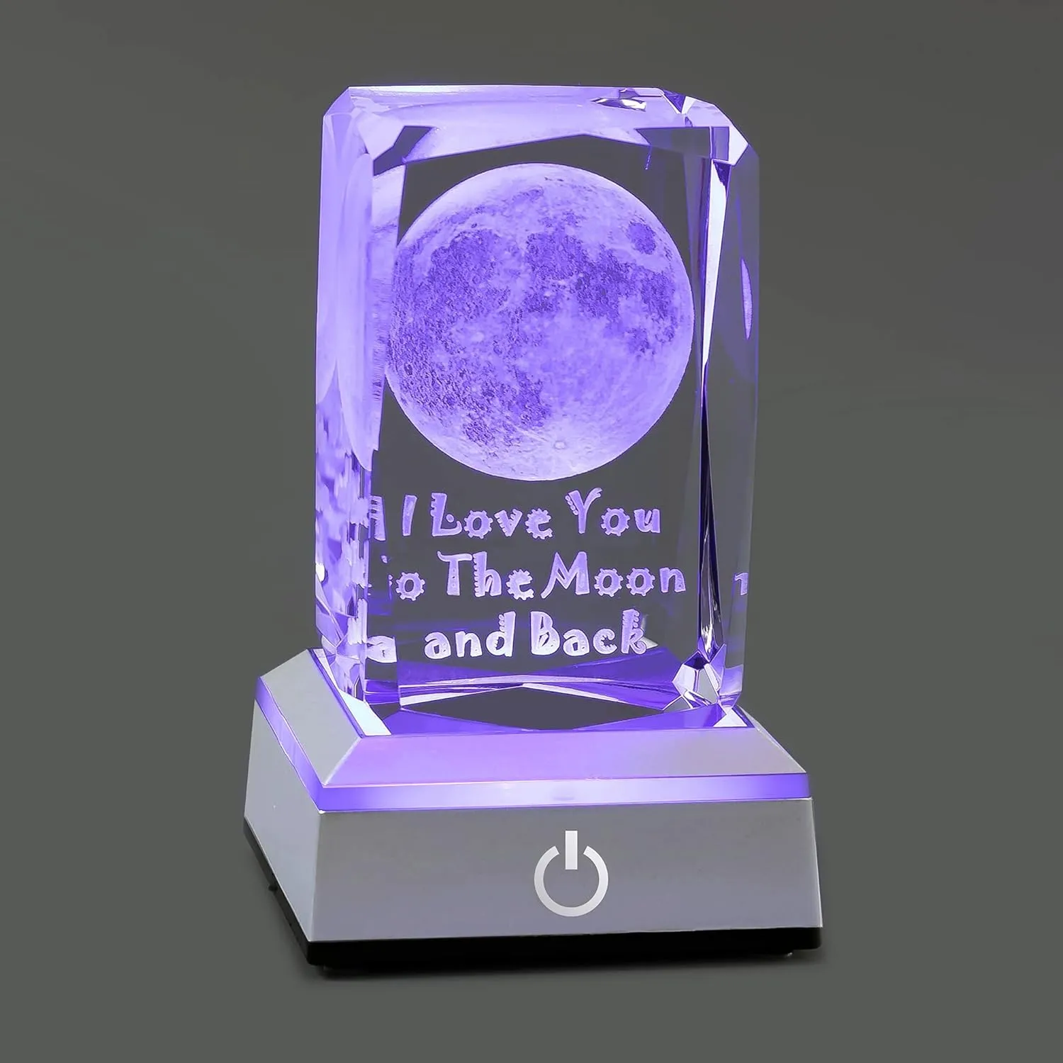 hochance 3D Moon Crystal Multicolor Nightlight - I Love You Decolamp,Mothers Day Gifts Ideas for Mom Wife from Daughter Husband,Valentines Anniversary Birthday Presents for Girlfriend Couple Her