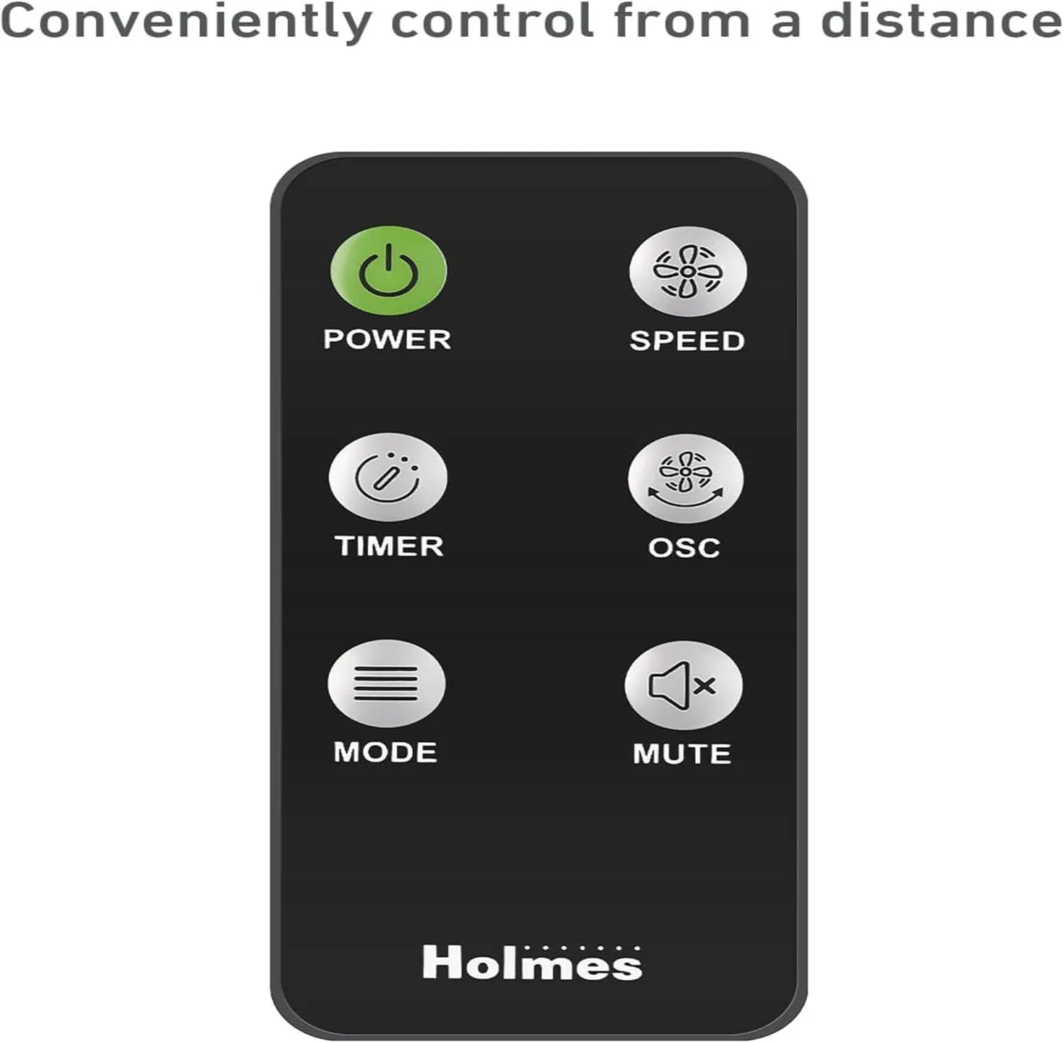 HOLMES STACK-N-CONNECT 45" Digital Tower Fan, ClearRead Display, Bonus Storage Bag, 90° Oscillation, 4 Speeds, 4 Modes, 8-Hour Timer, Home, Ideal for Bedroom or Office, Remote Control, Matte Black