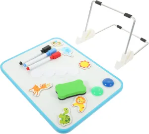 HOMSFOU Whiteboard for 21x28cm Double-Sided Erasable Writing Pad Stand Versatile Educational Tool for Home School