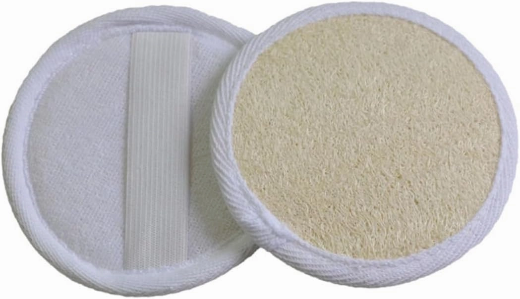 Housoutil 3pcs Makeup Remover Pads Gentle Exfoliating Loofah Sponges for Deep Cleansing Suitable for All Skin Types and Reusable Facial Wipes Jar