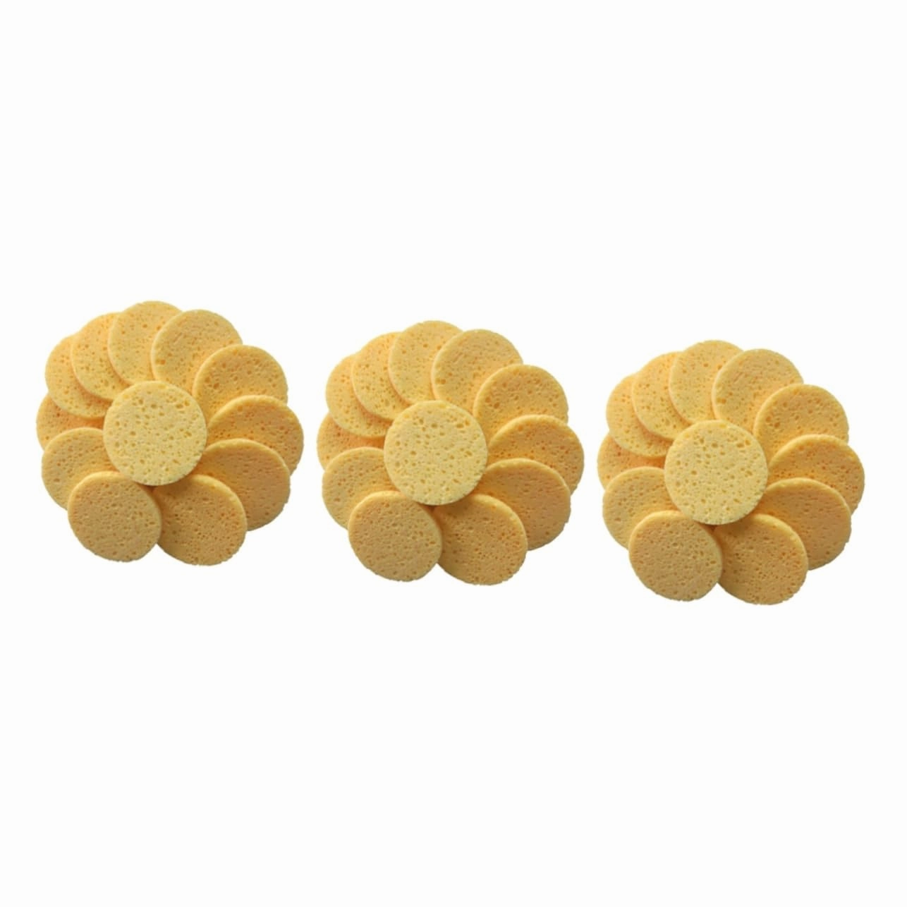Housoutil 3sets Soft Makeup Removal Pads Reusable Makeup Cloths Cotton Pads Face Cleaning Puff Skin-friendly 20pcs*3