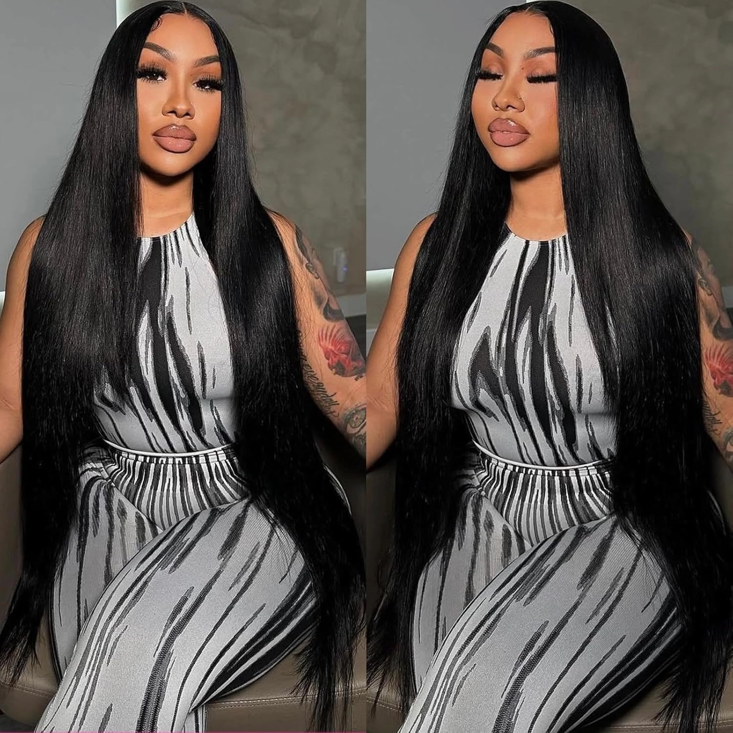 Human Hair Bundles 28 30 32 Inch Straight Bundles Human Hair 100% Brazilian Hair Extensions Quick Weave Raw Natural Black