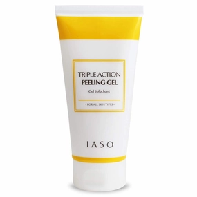 IASO Triple Action White Peeling Gel | Exfoliating Gel for Face, eep Pore Cleanse, Tone-Up Effect & Smoother Skin Texture, Korean Skin Care, 5.07 oz