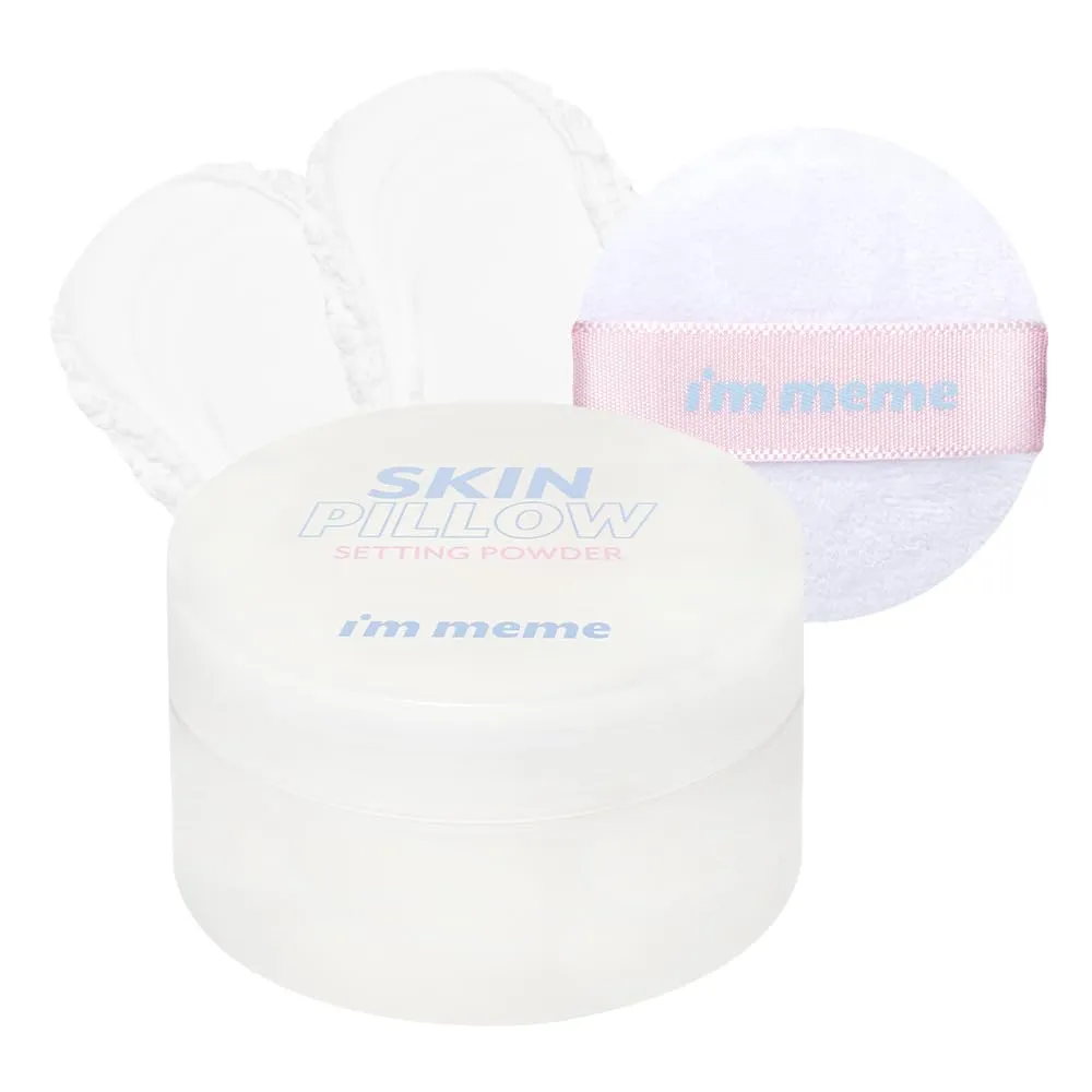 I'M MEME Setting Powder - Skin Pillow | Matte Finish, Skin-Smoothing Effects | Oil-controlling Setting Powder | K-beauty