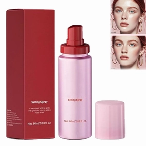 Imaginaryl Powder Glass Setting Spray, Ultra Smooth Finish Setting Spray - Hydrating Makeup Settings Sprays for Radiant, Glass-Skin Finish, Makeup Wear up to 12 Hours (1Pc)