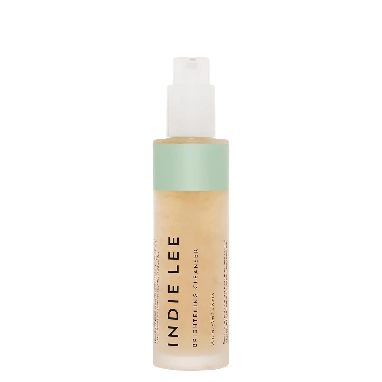 Indie Lee Brightening Facial Cleanser - Daily Hydrating Cleanser, Makeup Remover & Exfoliating Face Mask to Brighten, Firm & Protect Dry Skin - Clean, Gentle Face Wash (4.2oz)