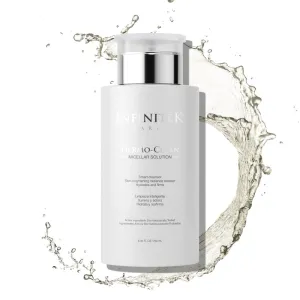 Infinitek Paris Micellar Water Solution with Hyaluronic Acid 8.45 Fl Oz - Skin Care Product and Makeup Remover - Hydrating Cleansing Liquid for Face Wash and Eye Makeup Remover