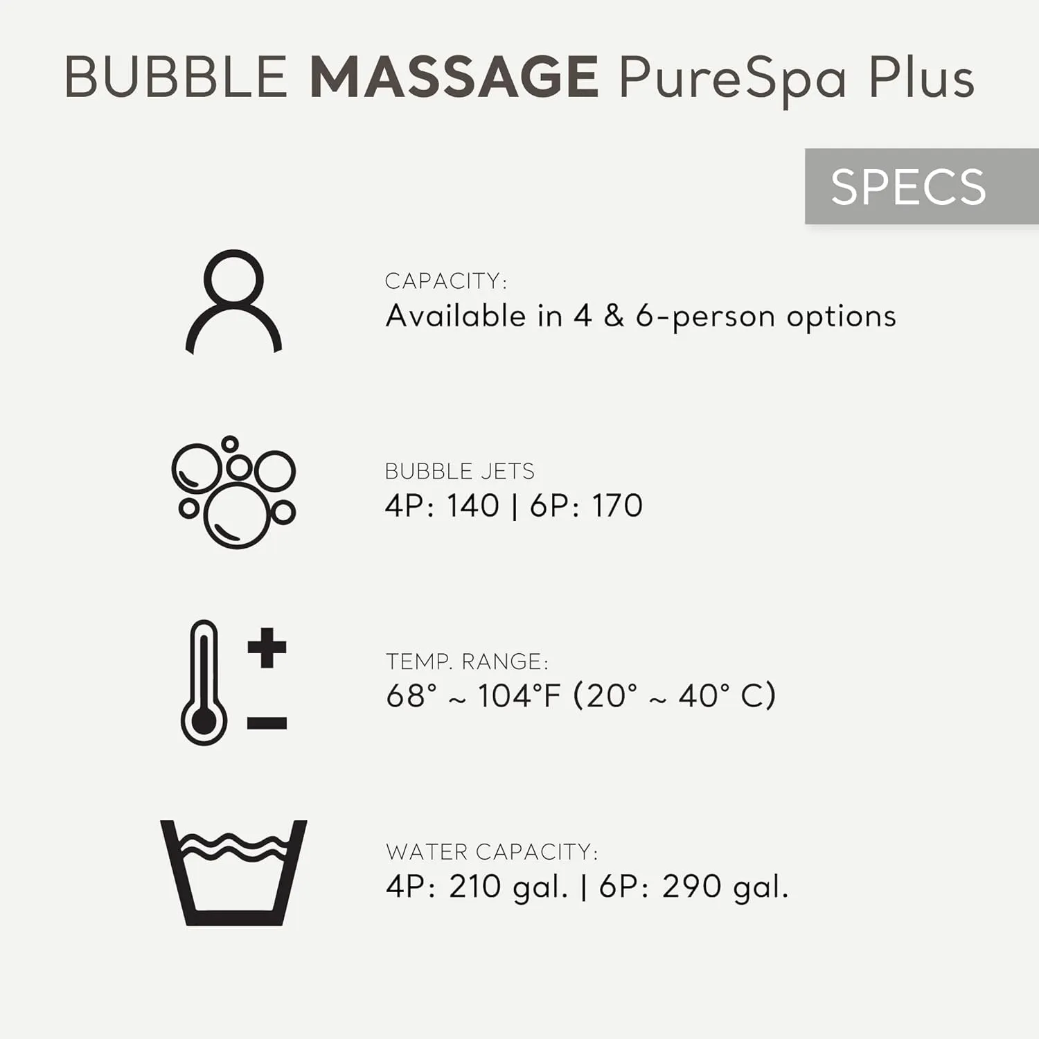 INTEX 28429EP PureSpa Plus Bubble Massage Spa Set: Includes Energy Efficient Spa Cover – 2 Contoured Headrest – LED Light – 4 Person Capacity – 77" x 28"