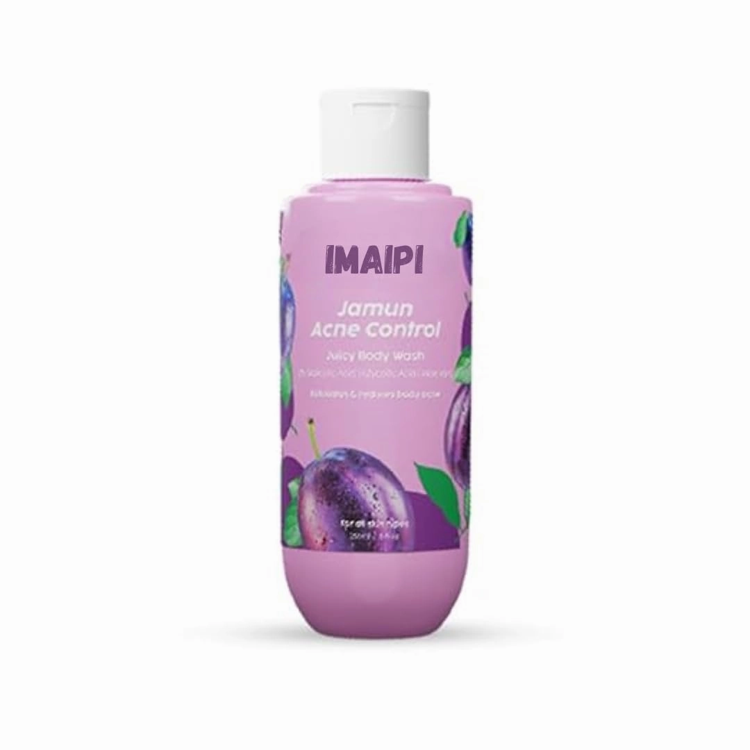Jamun Acne Control Body Wash, 2% Salicylic Acid, Exfoliating Body Cleanser with Aloe Vera, 236ml