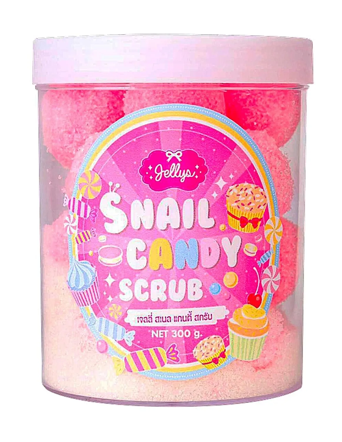 JELLYS Snail Body Scrub, Exfoliating Scrub & Mask for Nourishing, Gently Exfoliate & Moisturize Skin, Deep Cleansing and Detoxifying, Lifts Away Dead Skin Cells to Reveal Smooth Healthy Skin 300 G.