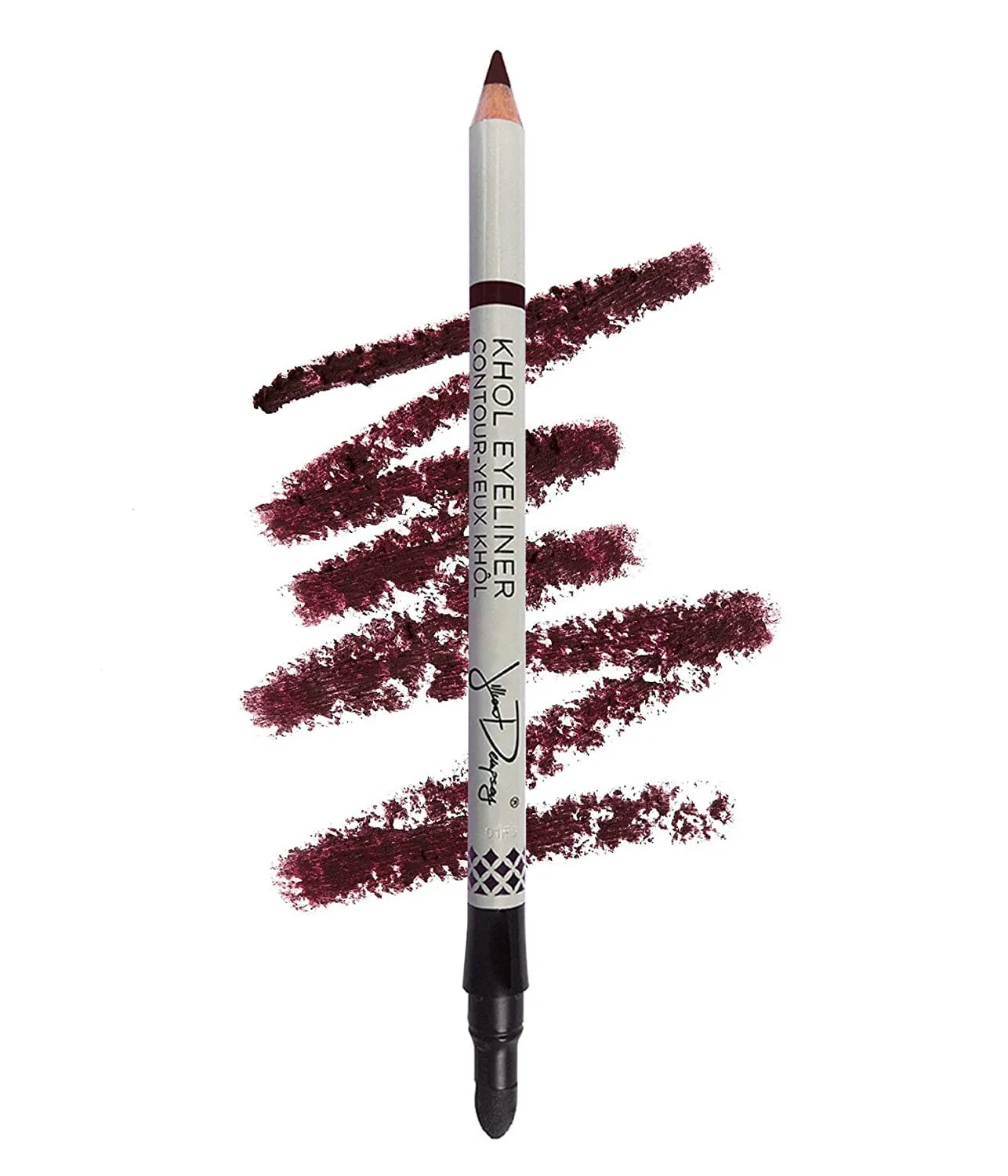 Jillian Dempsey Khôl Eyeliner | Waterproof Eyeliner Pencil with Built-in Smudger | Long-Lasting Intense Color I Deep Burgundy