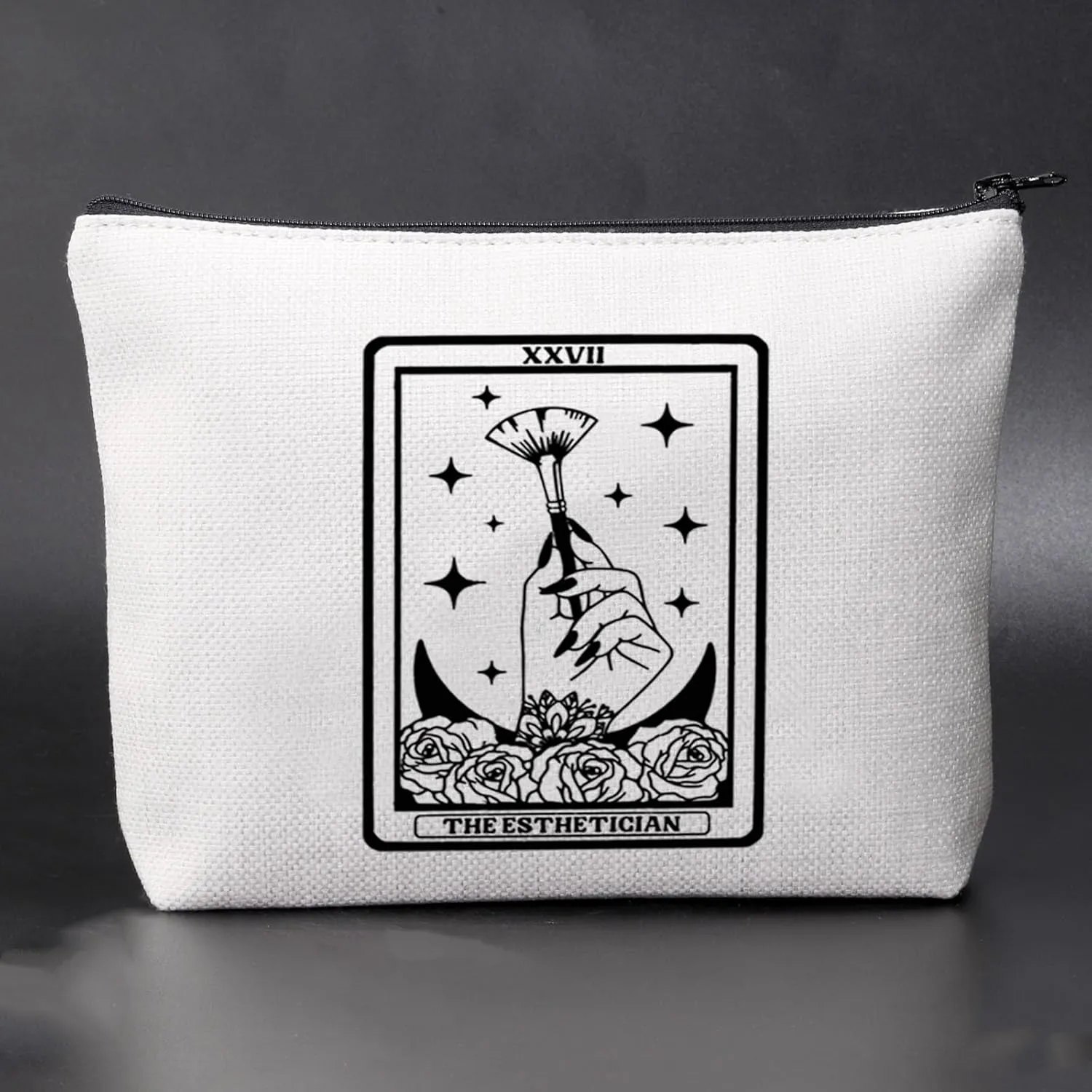 JNIAP Esthetician Cosmetic Bag Skin Care Skin Therapist Makeup Pouch Beautician Cosmetology Graduation Gift Beauty Artist Bag(The Esthetician)