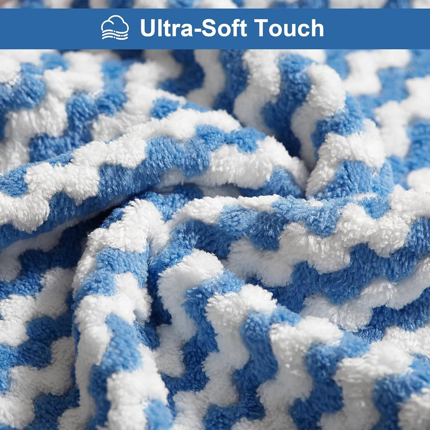 JOYMOOP Microfiber Cleaning Cloth, Pure Blue Towels with Edging, Small Size 18 Pack (10" x 10"), Absorbent Streak Free Lint Free Rags for Cleaning, Reusable and Washable Towels