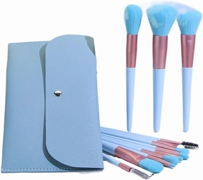 JSEIAJB 12 Makeup Brushes Set, Makeup Eye Shadow Powder, Powder Blusher Brush, Full Set of Makeup Setting Tools