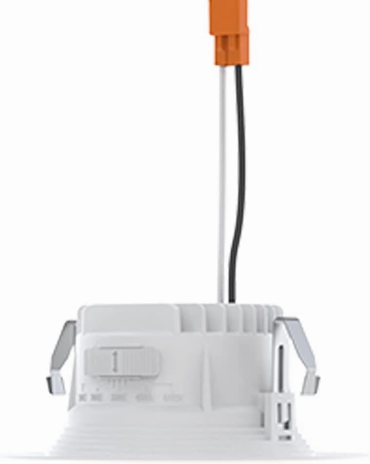 Juno RB4 SWW5 CP6 MW M2 RetroBasics Downlight Trim Kit, Switchable LED White, Baffle Trim, Switchable CCT, 2700K, 3000K, 4000K, and 5000K, 4-Inch, 6-Pack, Matte White