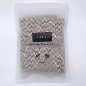 JUNRO (2 Pack) Exfoliating Shower Towel - Korean Mugwort Fabric Exfoliating Washcloth for All Skin Types - Made in Korea