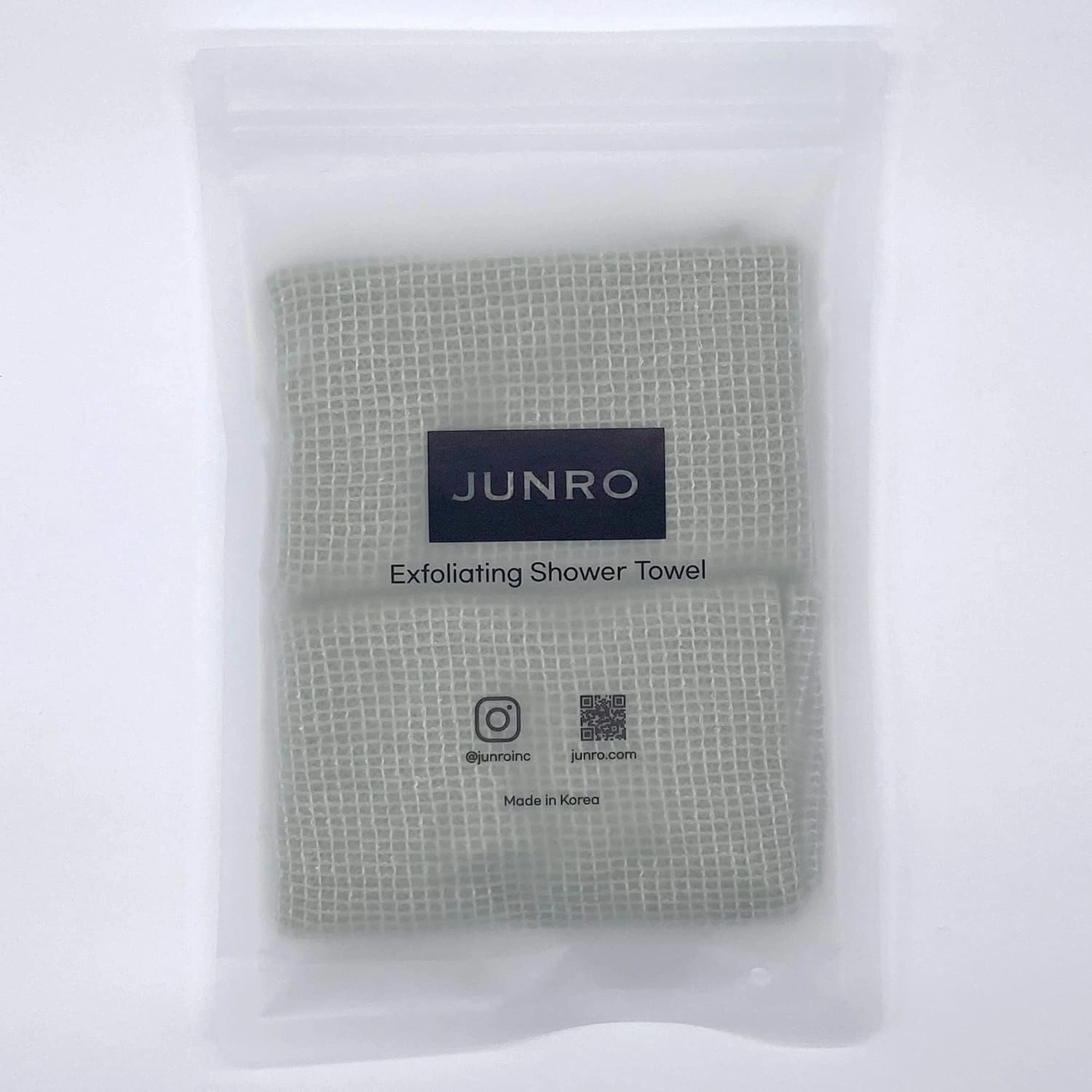 JUNRO (2 Pack) Exfoliating Shower Towel - Exfoliating Washcloth for All Skin Types - Made in Korea