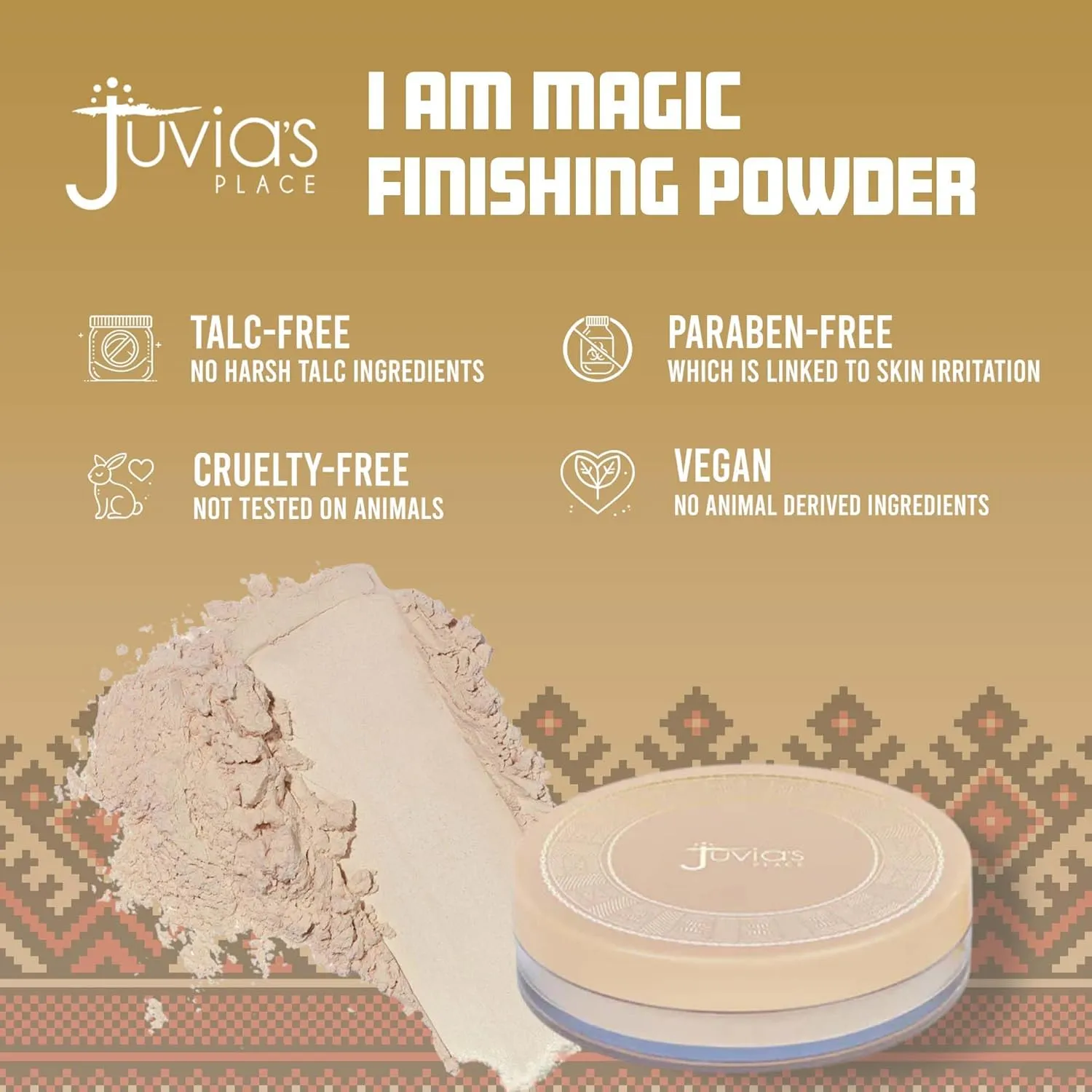 Juvia's Place I Am Magic Silky Finishing Powder - Coconut Flakes – Lightweight Loose Face Powder for Women, Makeup for Under Eye & Face - Talc & Paraben Free - Flawless Matte Finish for Everyday Use