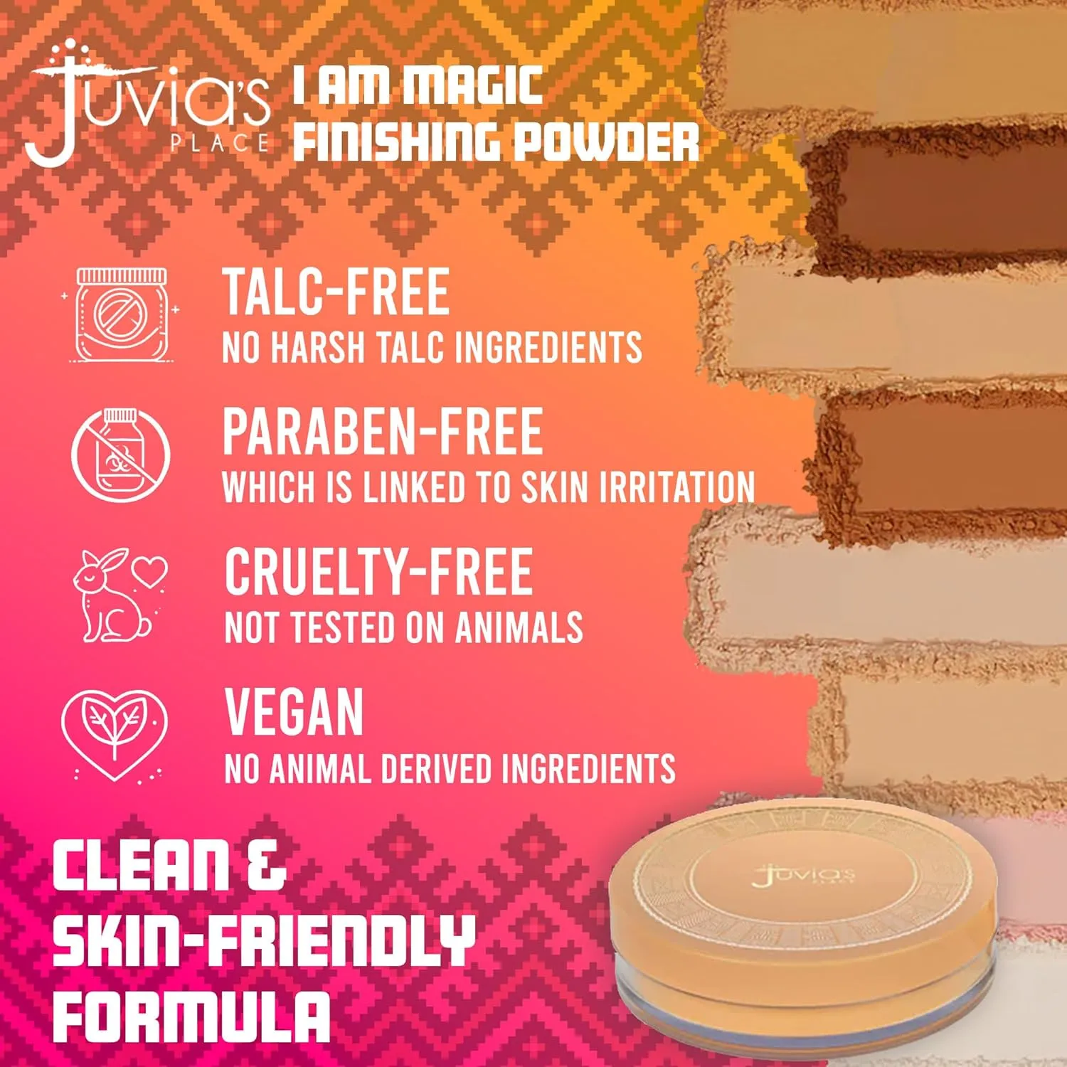 Juvia's Place I Am Magic Silky Finishing Powder - Short Bread – Lightweight Loose Face Powder for Women, Makeup for Under Eye & Face - Talc & Paraben Free - Flawless Matte Finish for Everyday Use
