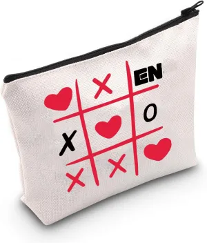 K-POP Music Travel Zipper Makeup Bag Kpop Song Lover Reusable Storage Bag South Korea Star Team Fans Gift (EN)