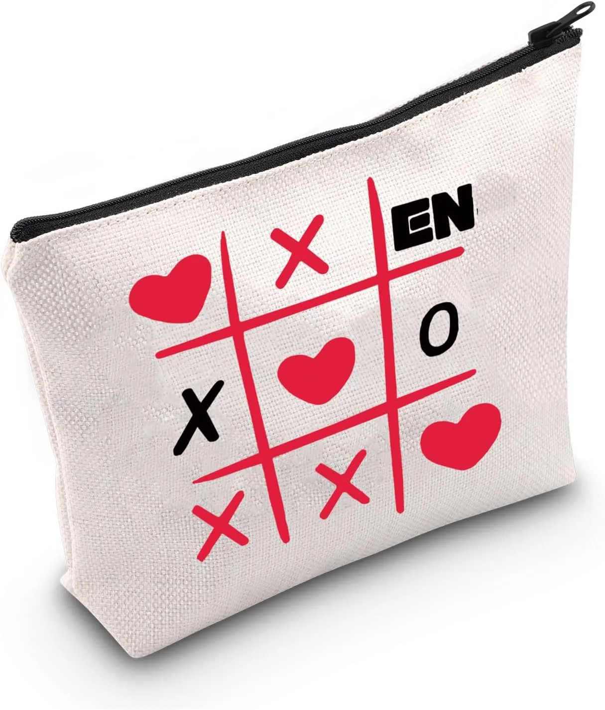 K-POP Music Travel Zipper Makeup Bag Kpop Song Lover Reusable Storage Bag South Korea Star Team Fans Gift (EN)