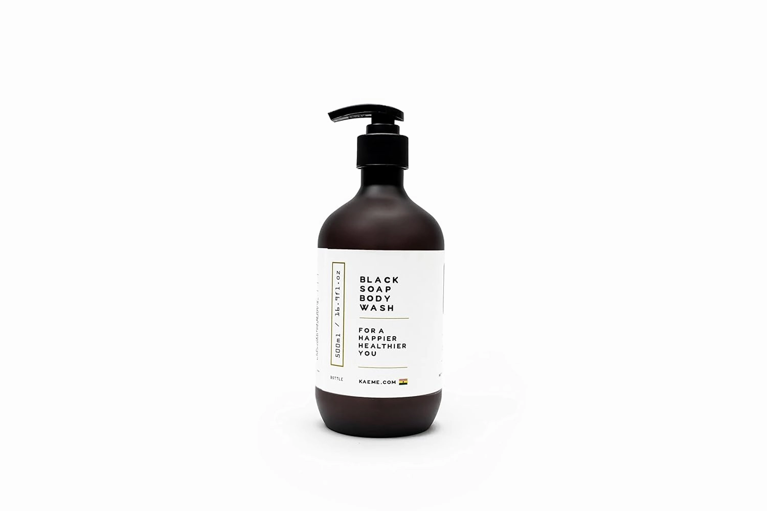 KAEME GOLDFLAKES BLACK SOAP BODY WASH-Handmade|Body Wash|Dye Free|Nourishing|Soothing|Ose Dudu|Pimple|Eczema|Acne|Plant Based|Anti-Bacterial|Herbal|Rashes - 500mL /16.9Fl oz)