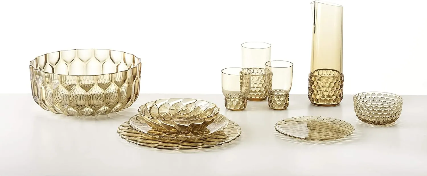 Kartell Jellies Family Bowl by Patricia Urquiola, Pack of 1, Transparent Green