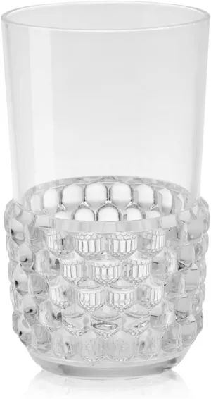 Kartell Jellies Family Drinking Glass by Patricia Urquiola, Pack of 16, Transparent Crystal