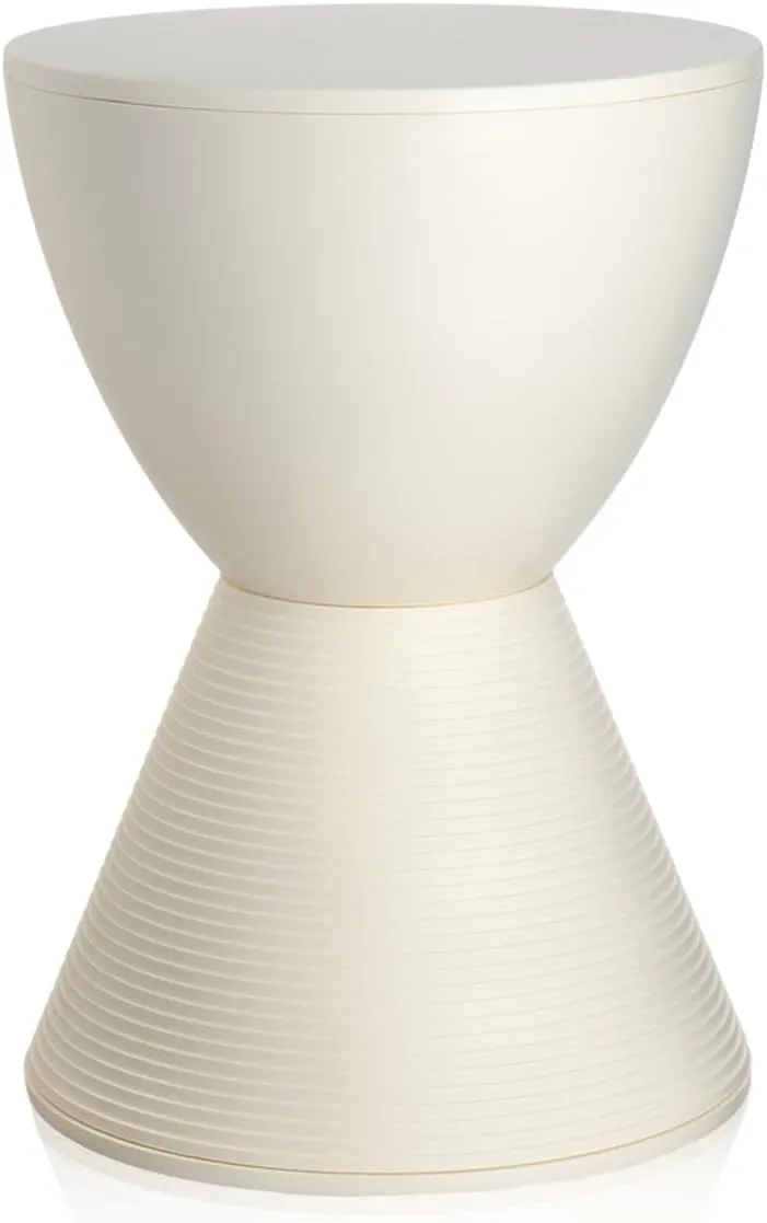 Kartell Prince AHA Plastic Stool by Philippe Starck, Pack of 1, Matte White