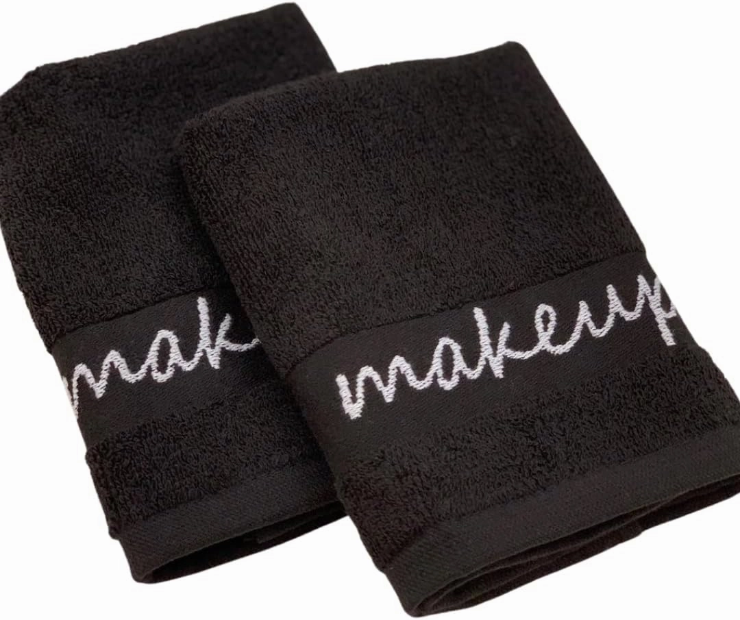 Kassatex Makeup Remover Washcloths - Set of 6 - Black