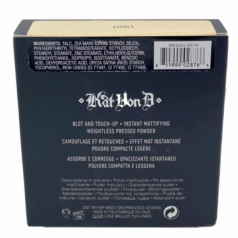 Kat Von D Lock-It Blotting Powder - Light