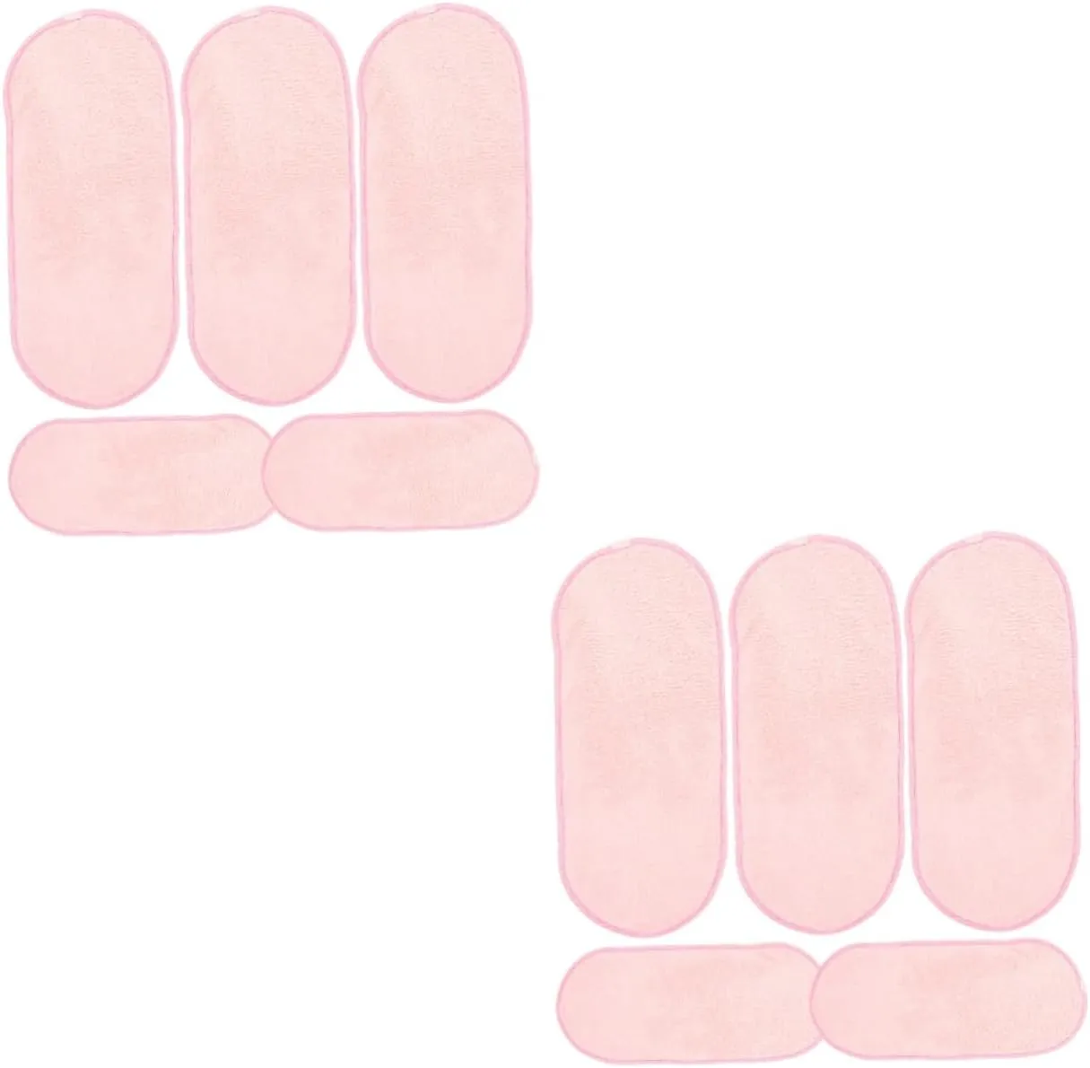 KESYOO 10pcs Portable Face Cleaning Towels Washable Makeup Removal Cloths Soft Fleece Face Towels for Daily Use Travel and Outdoor Activities