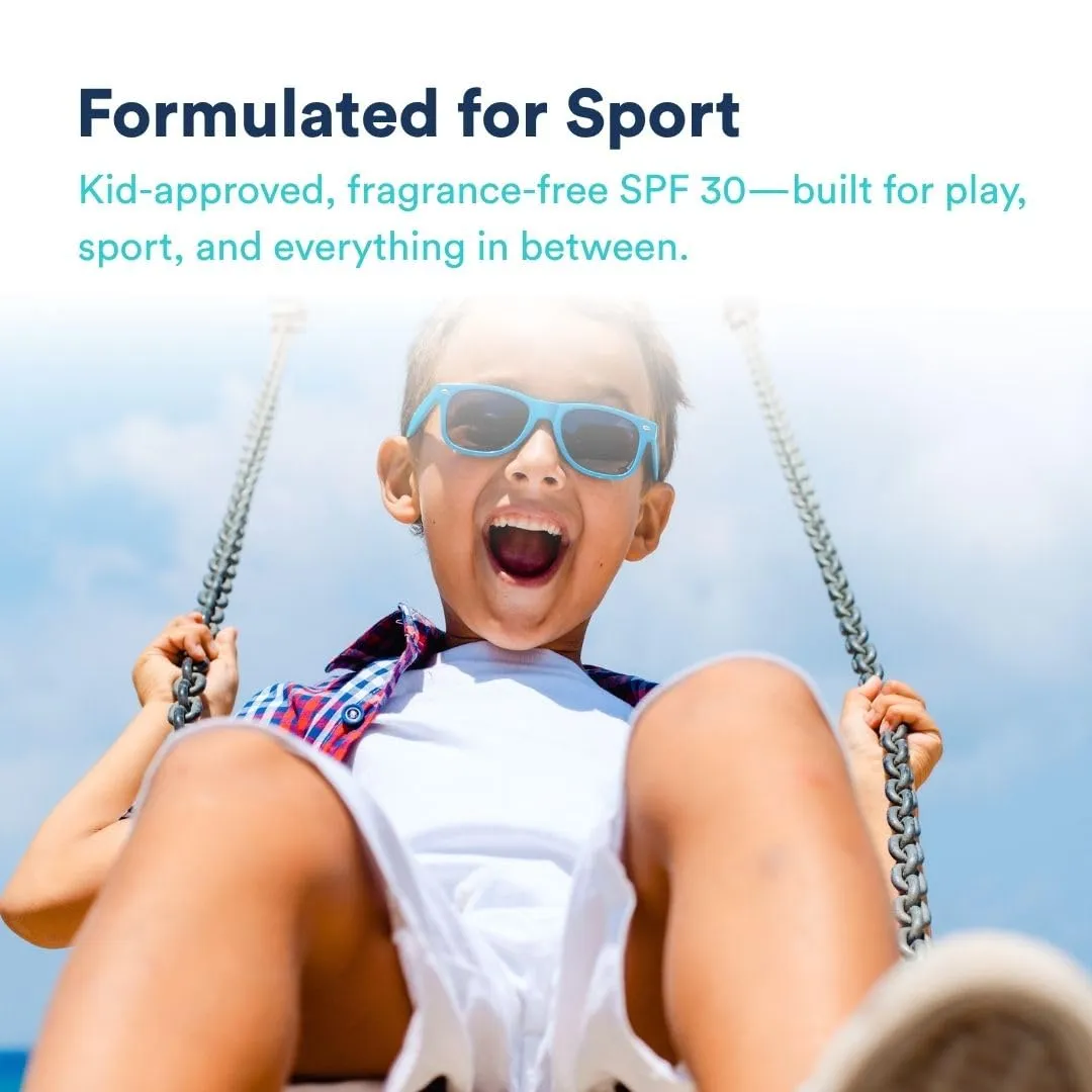 KINeSYS SPF 30 KIDS Fragrance Free Clear Spray Sunscreen for sensitive skin, Hypoallergenic, Broad Spectrum UVA/UVB protection for Face & Body; PABA and Oxybenzone FREE, 700  Sprays, 4 Fl Oz/120 ml