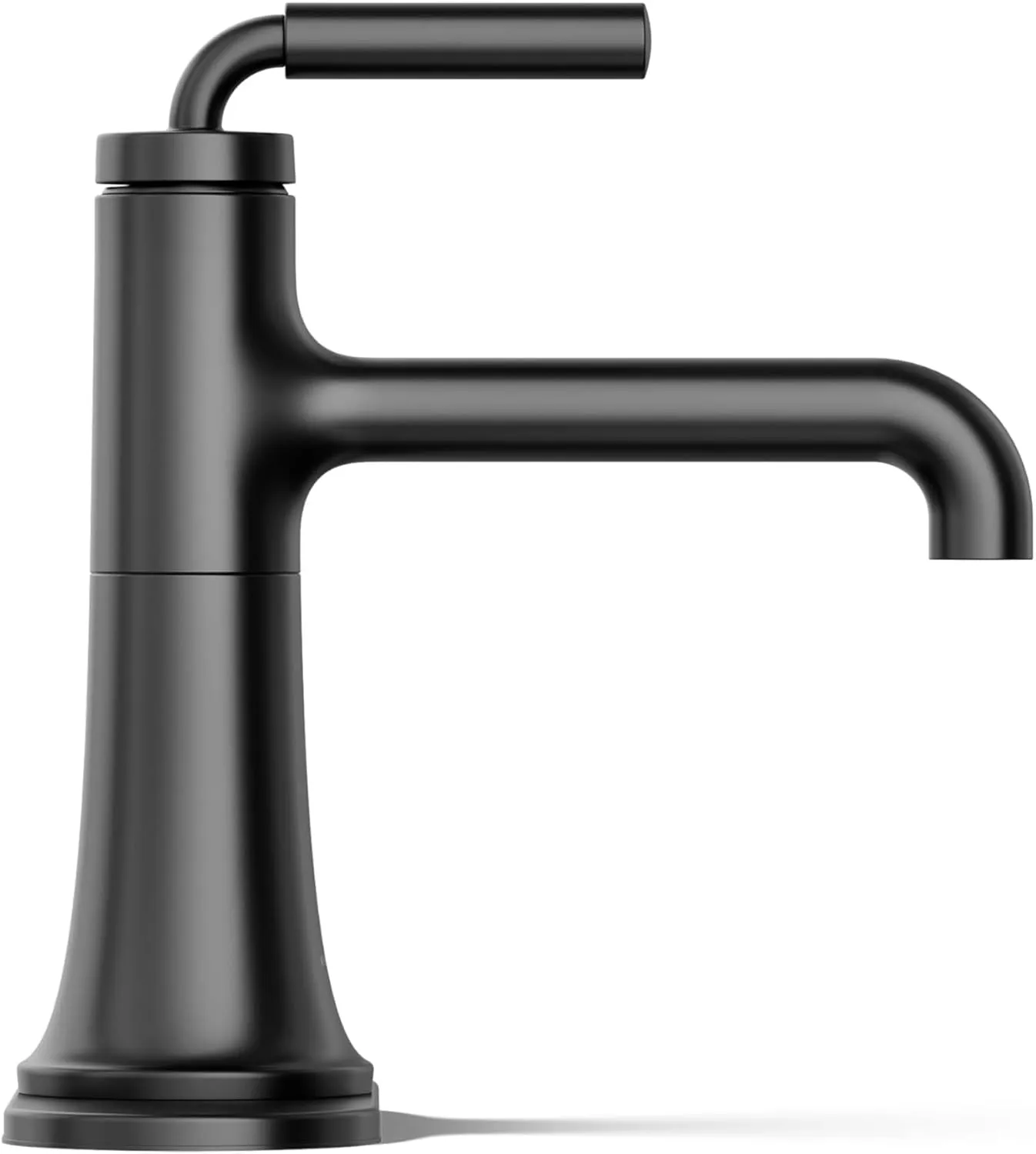 Kohler 27415-4K-BL Tone Bathroom Sink Faucet, 1 Hole, Single-Handle Bathroom Faucets with Clicker Drain, 1.0 GPM, Matte Black