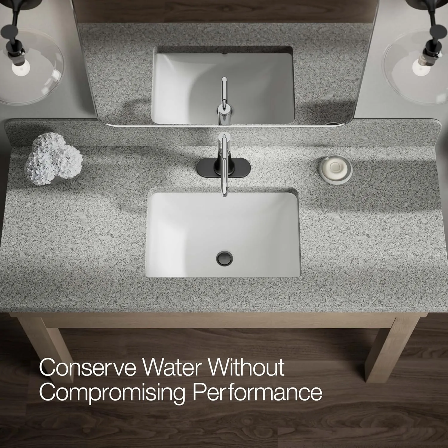 Kohler 27415-4K-CBL Tone Bathroom Sink Faucet, 1.0 gpm, Polished Chrome with Matte Black
