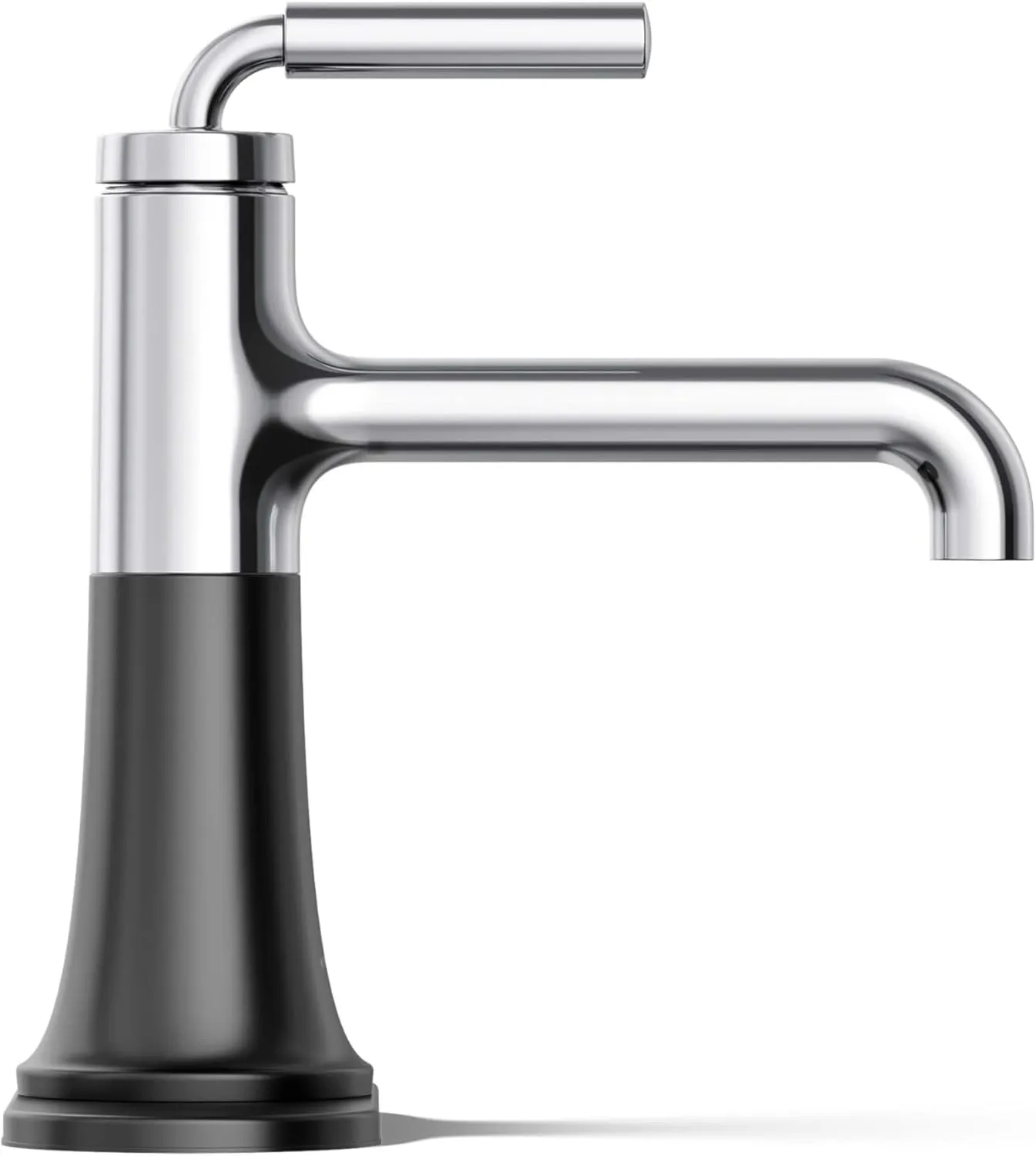 Kohler 27415-4K-CBL Tone Bathroom Sink Faucet, 1.0 gpm, Polished Chrome with Matte Black